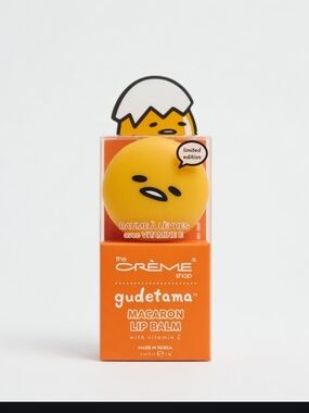 the CRÈME shop Gudetama Macaron Lip Balm - Peach 🍑